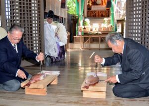 2026年　王城神社　『宮座お籠り』・『真魚箸料理』神事